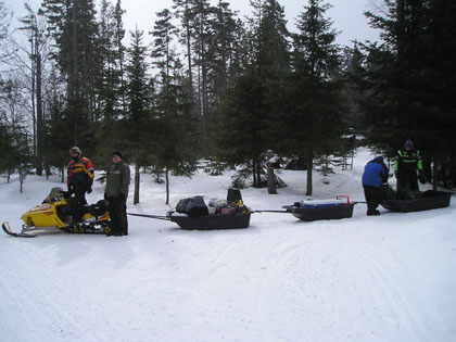 snowmobileing